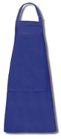 All welded Double Patch Flexible PVC Apron c/w ties in Blue only