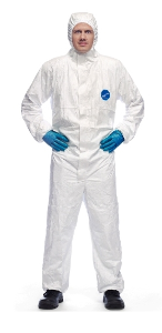 Tyvek Xpert 500 Disposable hooded coverall, White