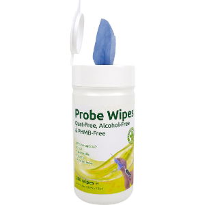 Alcohol & Quat Free Probe Wipes, Blue, 200 Wipe Tub