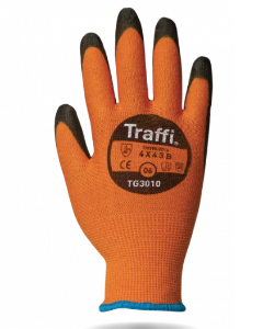 Traffiglove X-Dura Classic PU Gloves, Cut Level B, Amber, Size 6
