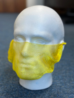 Disposable Mesh Beard Cover, yellow pack of 50