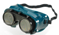Welding Goggles, Flip Front, Lens Shade 5, Green