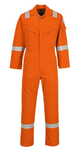 AS Flame-Retardant Overall, c/w Hi-Vis, Orange,