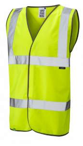 Hi-Vis Polo Shirt, Yellow, with logo