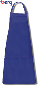 berg - Double Patch Flexible PVC Apron c/w ties & snap locks Length - 125cm