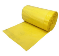 Clinical Waste Bags, 90 Litres, Yellow, Roll of 50 Bags