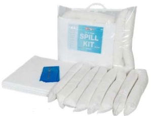 Oil & Fuel Absorbent Spill kit clip top bag, 20L