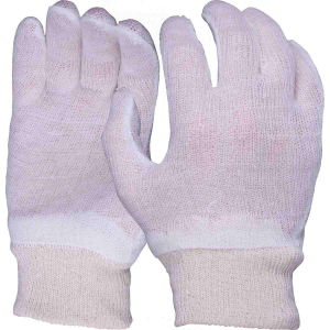 Economy Knit wrist Stockinette Gloves, Mens pk 12 pairs