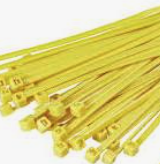 Cable Tie - Yellow, 7.6mm x 300mm pack of 100