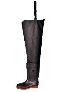 Safety Waist Wader, S5 FO SR, Black, 