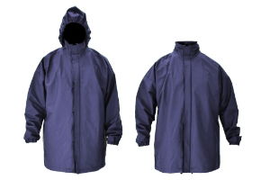 berg PU jacket, zipped c/w pocket & hood, Navy