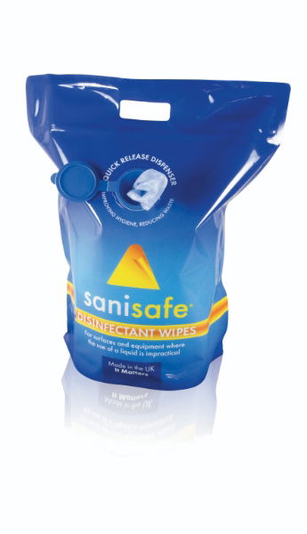 Highgienics Alcohol Free Suface Sanitizing Surface Wipes, 1000 wipe QRD pack