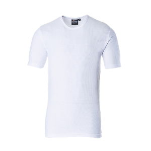 Thermal T-Shirt, Short Sleeve, White