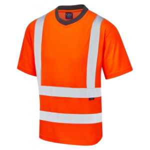 Newport Hi-Vis Round Neck T-Shirt, Orange