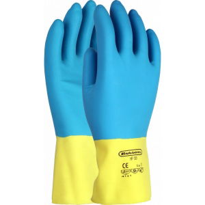 Neoprene Bi-Colour Latex Gloves, 