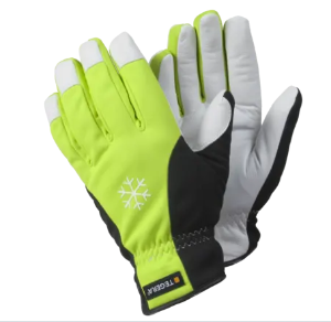 Waterproof goatskin/polyester hi-vis winter glove, 