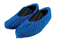 M/M Disposable Polythene Overshoes, Blue, 14"